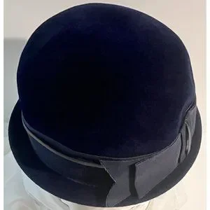 Vintage Cloche Hat PeachBloom Velour Merrimac Body Imported Fur Blue Size 22 PeachBloom | Accessories | Vintage Cloche Hat Peachbloom  main image 4